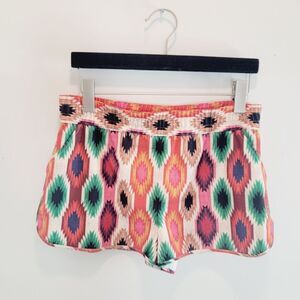 Alice + Olivia Kir Running Short Boho Warm Breeze Aztec Print Size M $225 Retail